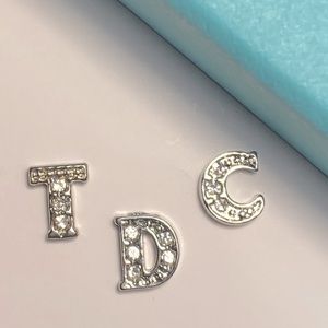 3 Origami Owl Crystal Initial Charms